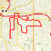 A 10.37 mi run mapped on Fri Aug 24 2012