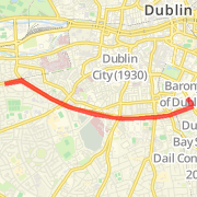 Dublin from Leeson Inn down Canals