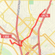 Dallas Hilton 8 mile Katy Trail Loop
