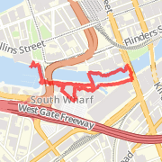 2.67 km walk Docklands on 27/08/2012 12:33 PM