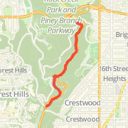 A 1.45 mi run mapped on Mon Aug 27 2012