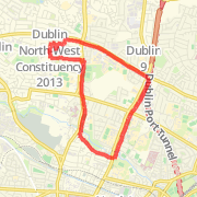 A 5.03 mi run mapped on Tue Aug 28 2012