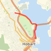 Hobart Bike Track Centaph to Station Nesurey
