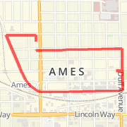 A 2.04 mi run mapped on Mon Aug 27 2012