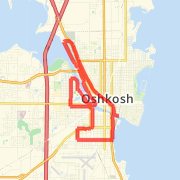 Oshkosh 2010 run map
