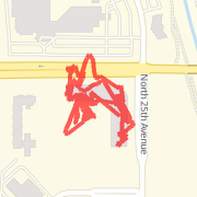 1.10 mi Run on Aug 28, 2012 10:30 AM