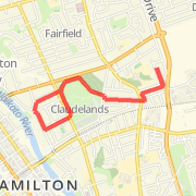 Thru Jubilee park to river road and back