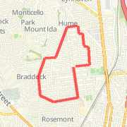 Del Ray - 3 miles MVA to Braddock to Russell &amp; thru the hood