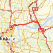 10.38 km Run in Moggill on 02/09/2012 7:14 AM