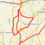 horrible 12 mile peachtree to roswell loop