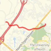 Mallard Creek 5k route