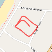 Around soccer fields and down middleRan 0.44 km on 09-03-2012