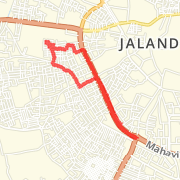 5.86 km Road Cycling in Jalandhar on 04-Sep-2012 6:44 AM