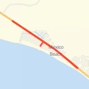 Mexico Beach Vacation Run Run route image