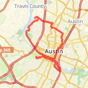 18.5-miler from Barton Springs, Scenic, UT, down Congress