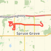 18.30 km Mountain Bike in Spruce Grove on 2012-09-08 11:06 AM