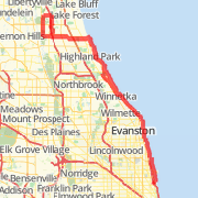 54.01 mi Road Cycling in Wilmette on Sep 9, 2012 5:48 PM