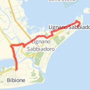 13.01 km Mountain Bike in Lignano Sabbiadoro on 10/set/2012 10:56