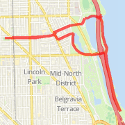 A 4.92 mi fitness mapped on Mon Sep 10 2012