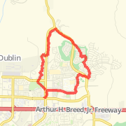 6.21 mi Run in Pleasanton on Sep 10, 2012 7:13 PM
