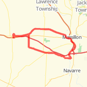 Dalton, to Massillon south to Warmington St. to Barr Rd back to Dalton