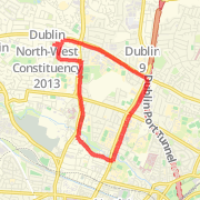 A 4.75 mi run mapped on Tue Sep 11 2012