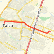 5.56 km Road Cycling in Talca on 11-09-2012 23:25