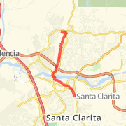 5 mile out and back (10 miles) - San Francisquito Wash Bike Path