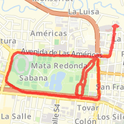 7.42 km Run on 12/09/2012 07:38