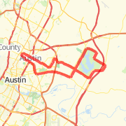 Out to LonghornTri, around the spring loop and back.