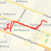 3.54 km Road Cycling on 12-09-2012 13:06