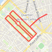 2.75 mile run from Paris apartment