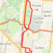 Park -> Princess Park -> Uni -> Park (quick)