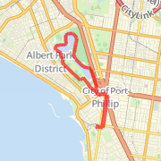 Albert Park from St Kilda 9km