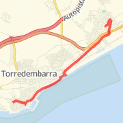 6.65 km Mountain Bike in Altafulla on 15/09/2012 12:14