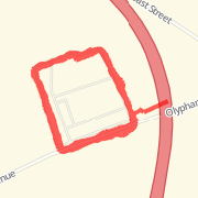 5.04 mi Run in Scranton on Sep 16, 2012 9:32