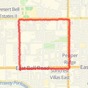 4.22 mi Run in Phoenix on Sep 16, 2012 8:41 AM