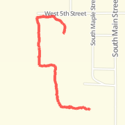 0.59 mi Run in Fowler on Sep 17, 2012 2:54 PM
