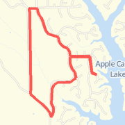 painted post to pea ridge loop Run route image