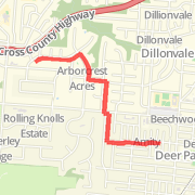 A 3.64 mi run mapped on Mon Sep 17 2012