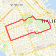 5.09 km Run in Halifax on 2012-09-21 6:23 PM