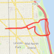 A 3.38 mi fitness mapped on Mon Sep 24 2012