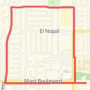 A 3 mi run mapped on Wed Sep 26 2012