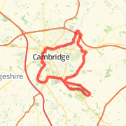 A 34.99 km run mapped on Sun Sep 30 2012