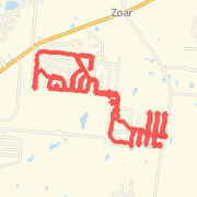 8.02 mi Run in Morrow on Oct 2, 2012 8:37 PM