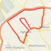 A 4.65 mi run mapped on Thu Oct 04 2012