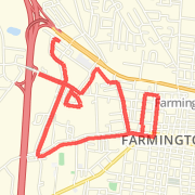 A  route mapped on Sat Oct 6 2012