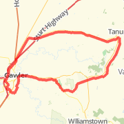 Gawler Wheelers-ROUTE16A-Gawler-Gomersal-Tanunda-Lyndoch-Cockatoo Valley-Gawler-UNDULATING