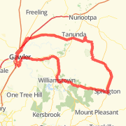 Gawler Wheelers-ROUTE69C-Gawler-Lyndoch-Williamstown-Springton-Eden Valley-Menglers-Gomersal-Gawler-