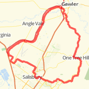 Gawler Wheelers-ROUTE74C-Gawler-SOB-Edinburgh-Salisbury-Greenwith-Sampson Flat-One Tree Hill-Uleybur